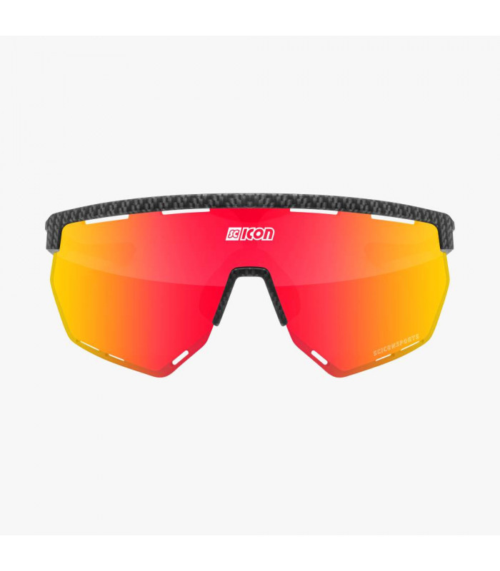 GAFAS SCICON AEROWING CARBON MATT (LENTE MULTIESPEJO ROJO)