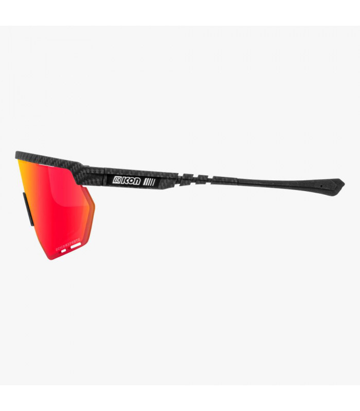 GAFAS SCICON AEROWING CARBON MATT (LENTE MULTIESPEJO ROJO)