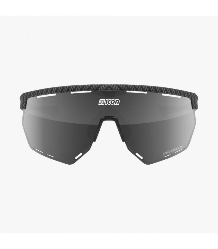 SCICON AEROWING CARBON MATT SUNGLASSES (MULTIMIRROR SILVER LENS)