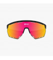 SCICON AEROWING BLACK GLOSS SUNGLASSES (MULTIMIRROR RED LENS)