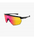 SCICON AEROWING BLACK GLOSS SUNGLASSES (MULTIMIRROR RED LENS)
