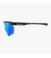SCICON AEROWING BLACK GLOSS SUNGLASSES (MULTIMIRROR BLUE LENS)