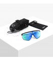 GAFAS SCICON AEROWING NEGRO BRILLANTE (LENTE MULTIESPEJO AZUL)