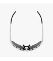 SCICON AEROWING WHITE GLOSS SUNGLASSES (MULTIMIRROR BLUE LENS)