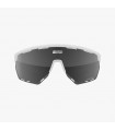 SCICON AEROWING WHITE GLOSS SUNGLASSES (MULTIMIRROR SILVER LENS)