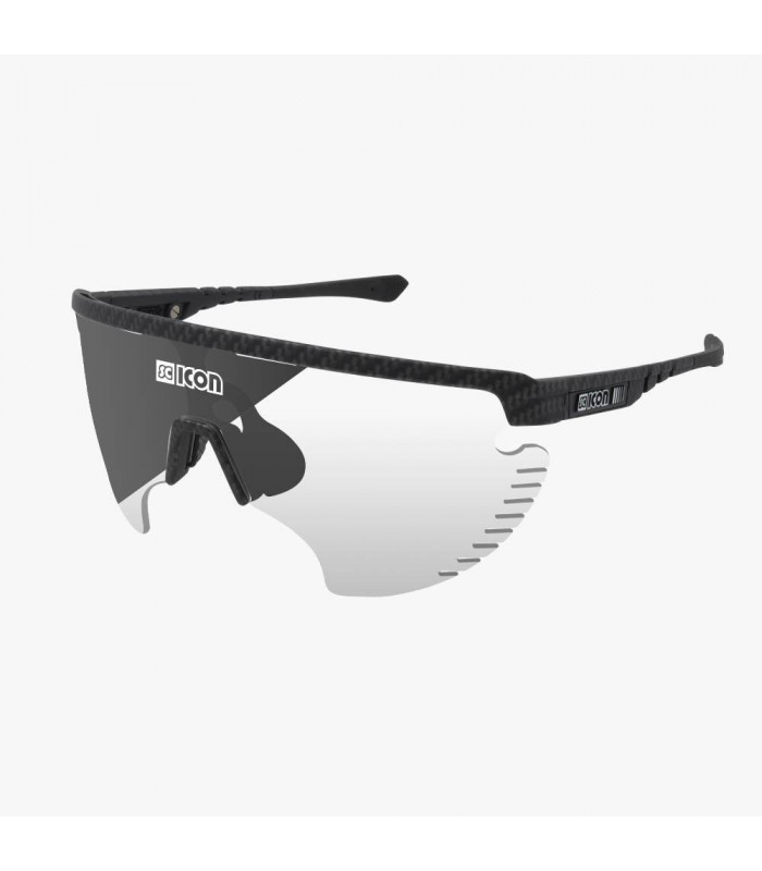 SCICON AEROWING LAMON CARBON MATT SUNGLASSES (PHOTOCHROMIC SILVER MIRROR LENS)