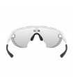 SCICON AEROWING LAMON WHITE GLOSS SUNGLASSES (PHOTOCHROMIC SILVER MIRROR LENS)