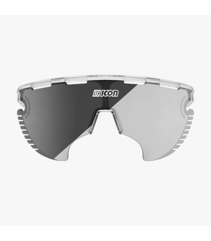 SCICON AEROWING LAMON CRYSTAL GLOSS SUNGLASSES (PHOTOCHROMIC SILVER MIRROR LENS)