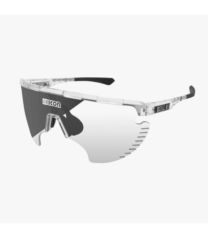 SCICON AEROWING LAMON CRYSTAL GLOSS SUNGLASSES (PHOTOCHROMIC SILVER MIRROR LENS)
