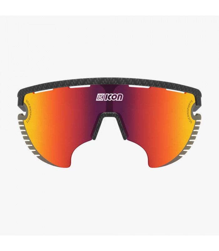 SCICON AEROWING CARBON LAMON MATT SUNGLASSES (MULTIMIRROR RED LENS)