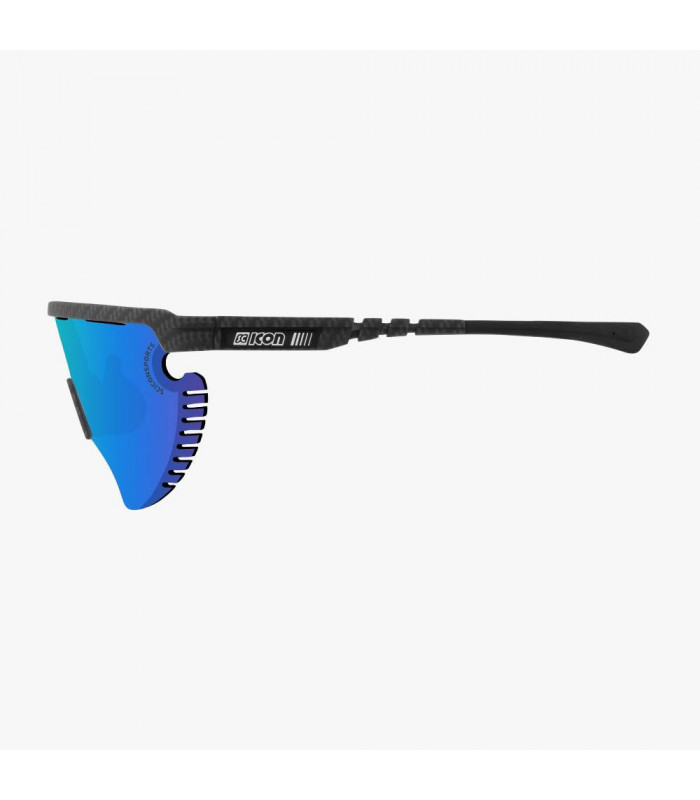 GAFAS SCICON AEROWING LAMON CARBON MATT (LENTE MULTIESPEJO AZUL)