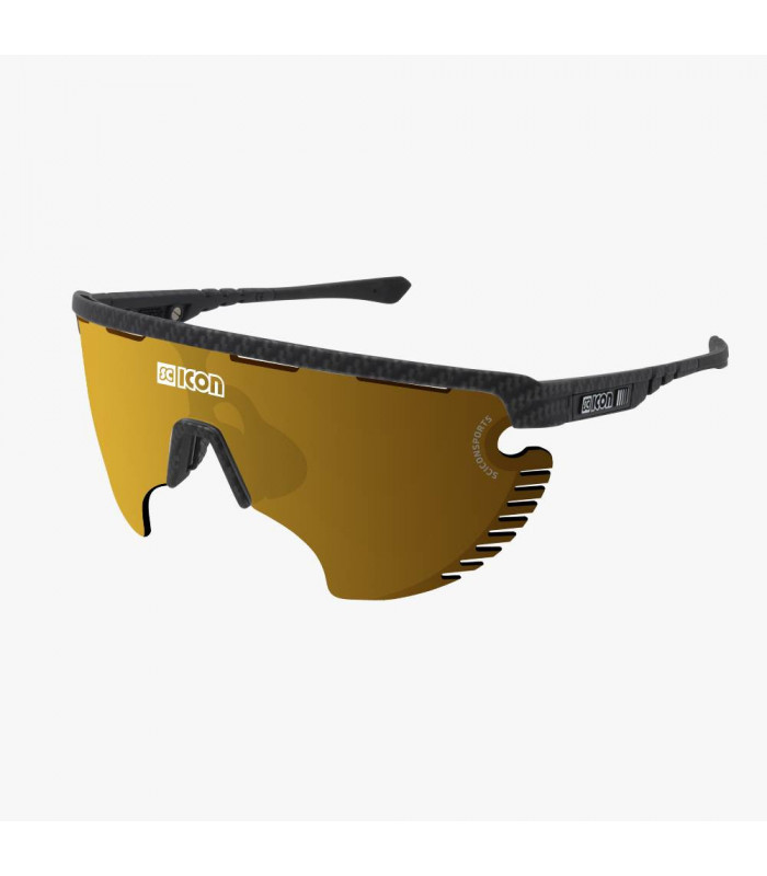 GAFAS SCICON AEROWING LAMON CARBON MATT (LENTE MULTIESPEJO BRONCE)
