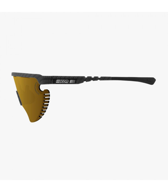 GAFAS SCICON AEROWING LAMON CARBON MATT (LENTE MULTIESPEJO BRONCE)