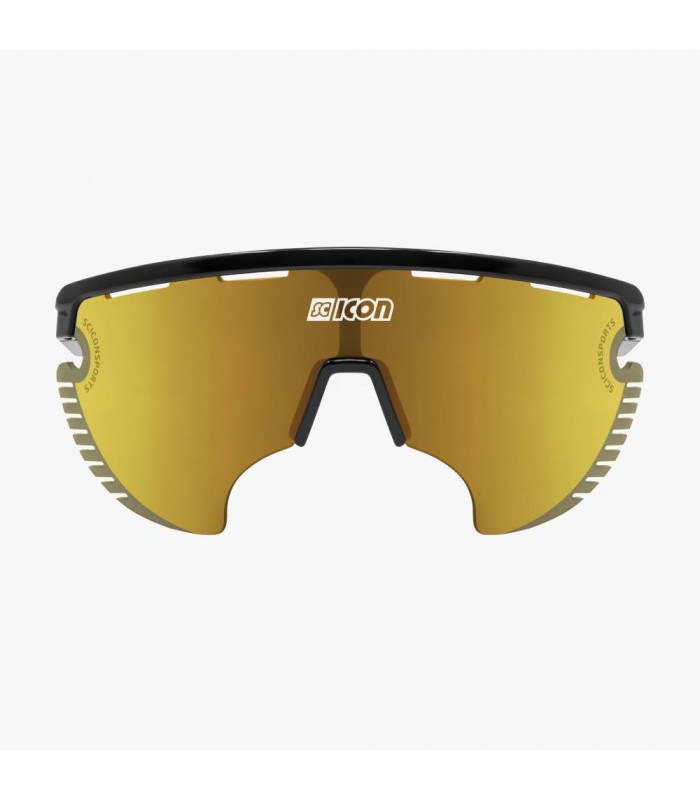 GAFAS SCICON AEROWING LAMON NEGRO BRILLANTE (LENTE MULTIESPEJO BRONCE)