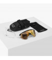 GAFAS SCICON AEROWING LAMON NEGRO BRILLANTE (LENTE MULTIESPEJO BRONCE)