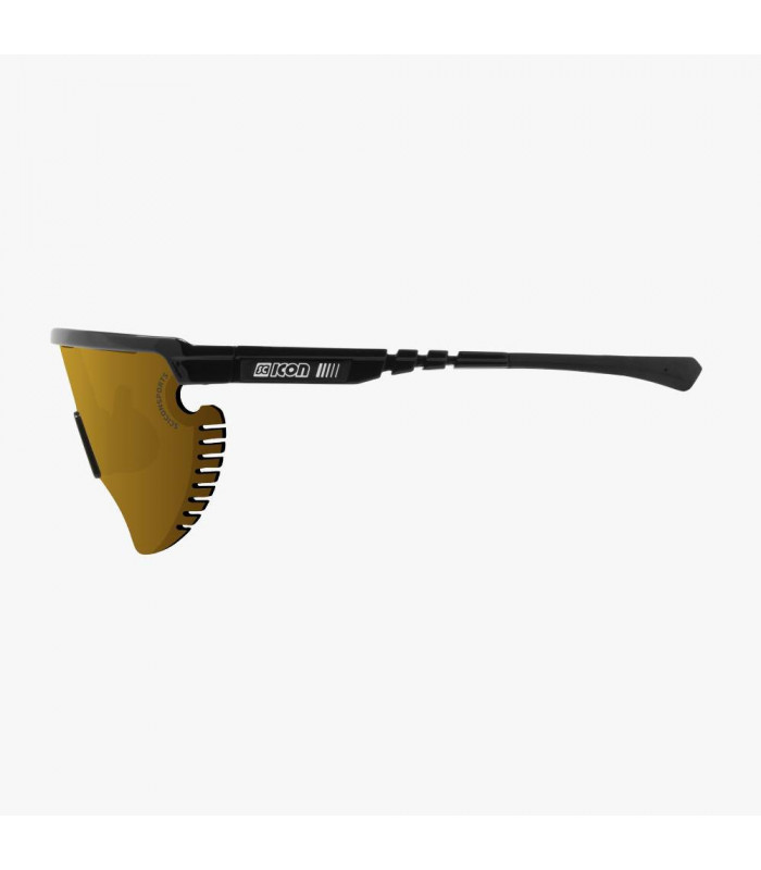 GAFAS SCICON AEROWING LAMON NEGRO BRILLANTE (LENTE MULTIESPEJO BRONCE)