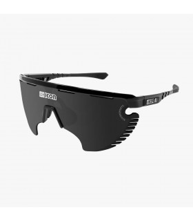 SCICON AEROWING LAMON BLACK GLOSS SUNGLASSES (MULTIMIRROR SILVER LENS)