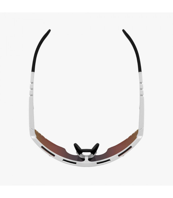 SCICON AEROWING LAMON WHITE GLOSS SUNGLASSES (MULTIMIRROR RED LENS)