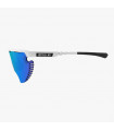 SCICON AEROWING LAMON WHITE GLOSS SUNGLASSES (MULTIMIRROR BLUE LENS)