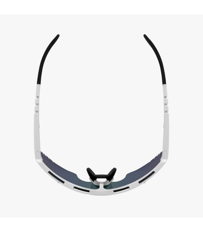SCICON AEROWING LAMON WHITE GLOSS SUNGLASSES (MULTIMIRROR BLUE LENS)