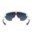 SCICON AEROWING LAMON WHITE GLOSS SUNGLASSES (MULTIMIRROR BLUE LENS)