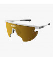GAFAS SCICON AEROWING LAMON BLANCO BRILLANTE (LENTE MULTIESPEJO BRONCE)