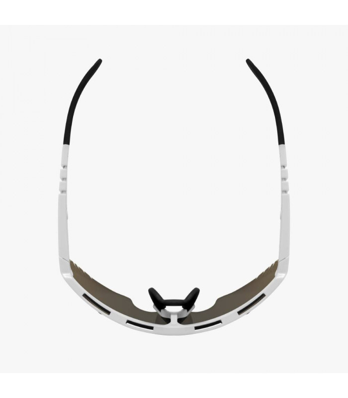 SCICON AEROWING LAMON WHITE GLOSS SUNGLASSES (MULTIMIRROR BRONZE LENS)