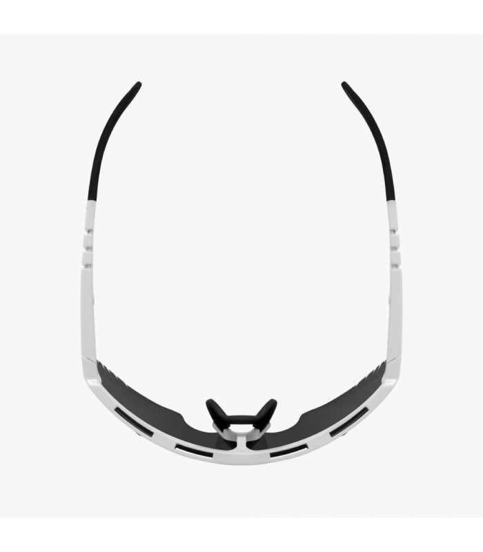 SCICON AEROWING LAMON WHITE GLOSS SUNGLASSES (MULTIMIRROR SILVER LENS)
