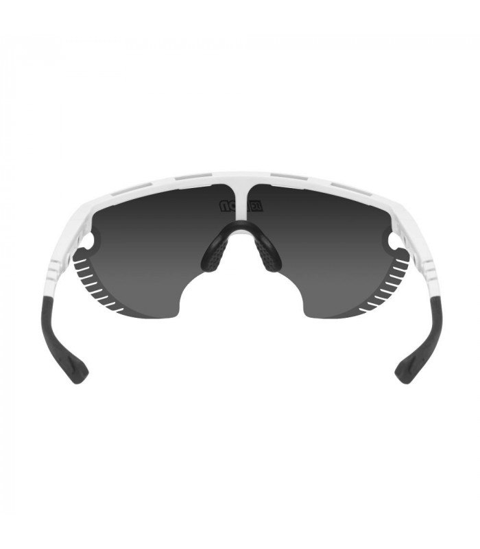 SCICON AEROWING LAMON WHITE GLOSS SUNGLASSES (MULTIMIRROR SILVER LENS)