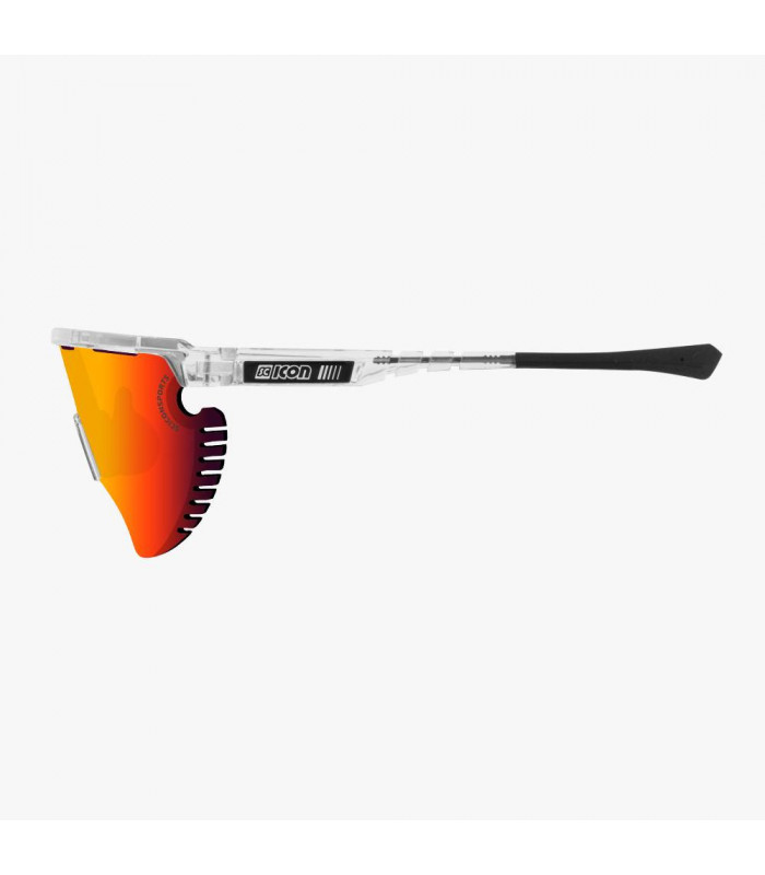 GAFAS SCICON AEROWING LAMON CRISTAL BRILLANTE (LENTE MULTIESPEJO ROJA)