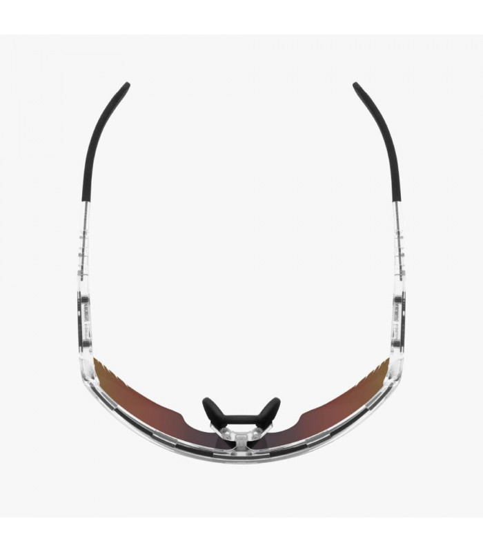 SCICON AEROWING LAMON CRYSTAL GLOSS SUNGLASSES (MULTIMIRROR RED LENS)
