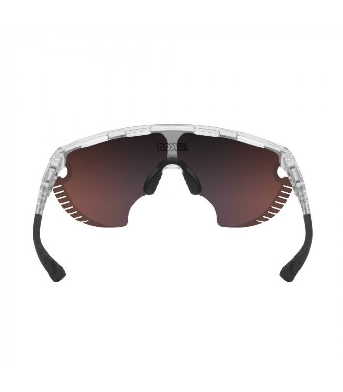 SCICON AEROWING LAMON CRYSTAL GLOSS SUNGLASSES (MULTIMIRROR RED LENS)