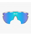 SCICON AEROWING LAMON CRYSTAL GLOSS SUNGLASSES (MULTIMIRROR BLUE LENS)