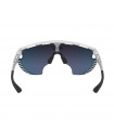 SCICON AEROWING LAMON CRYSTAL GLOSS SUNGLASSES (MULTIMIRROR BLUE LENS)