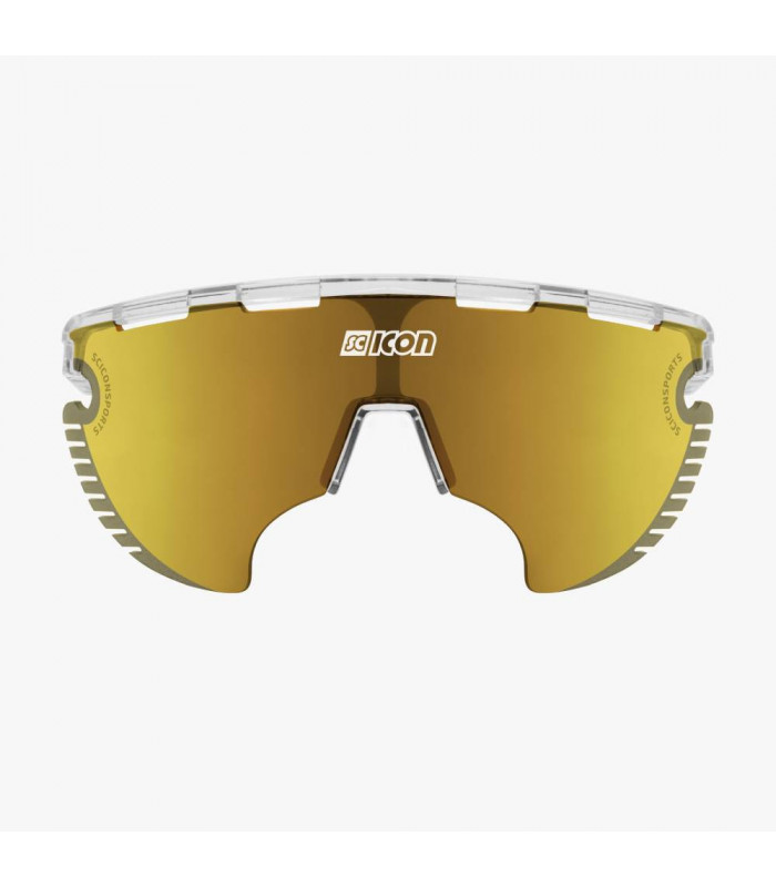 SCICON AEROWING LAMON CRYSTAL GLOSS SUNGLASSES (MULTIMIRROR BRONZE LENS)