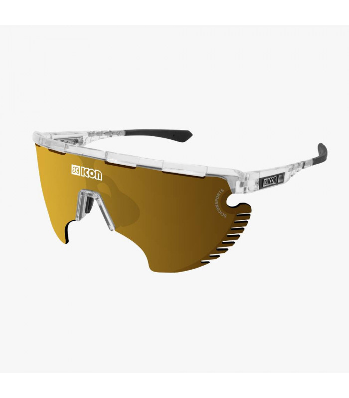 GAFAS SCICON AEROWING LAMON CRISTAL BRILLANTE (LENTE MULTIESPEJO BRONCE)