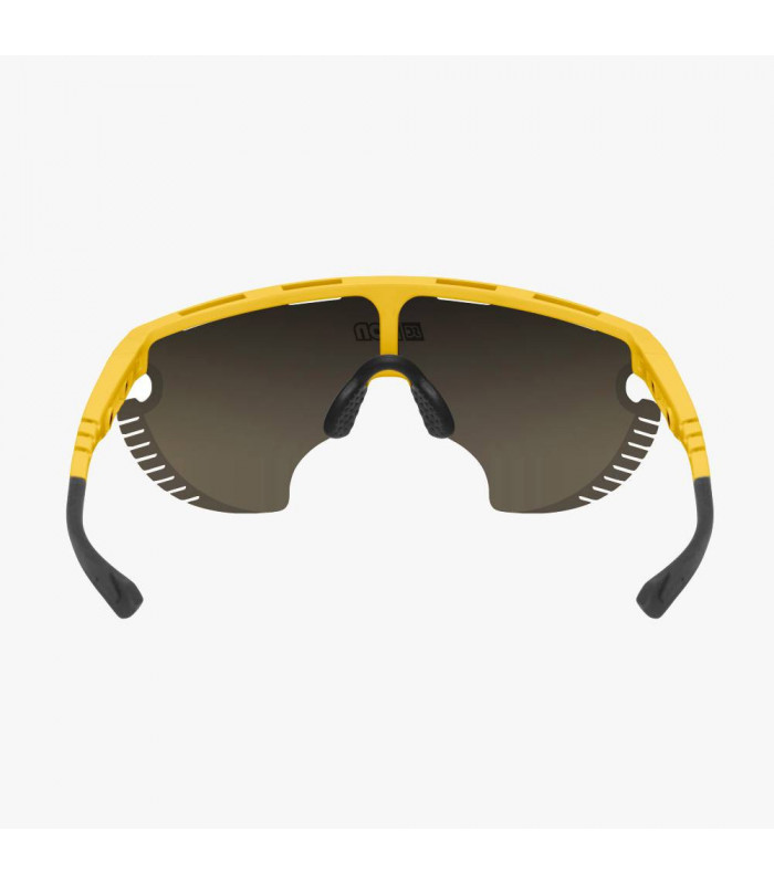 SCICON AEROWING LAMON YELLOW GLOSS SUNGLASSES (MULTIMIRROR BRONZE LENS)