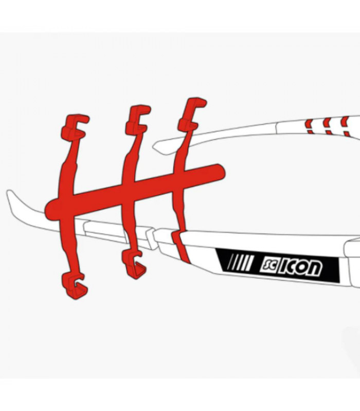 SCICON AEROTECH BLACK GLOSS SUNGLASSES (PHOTOCHROMIC RED LENS)