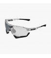 SCICON AEROTECH XL FROZEN WHITE SUNGLASSES (PHOTOCHROMIC SILVER LENS)