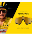 SCICON AEROSHADE XL CRYSTAL GLOSS SUNGLASSES (MULTIMIRROR RED LENS)