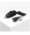 SCICON AEROWING BLACK GLOSS SUNGLASSES (PHOTOCHROMIC SILVER MIRROR LENS)