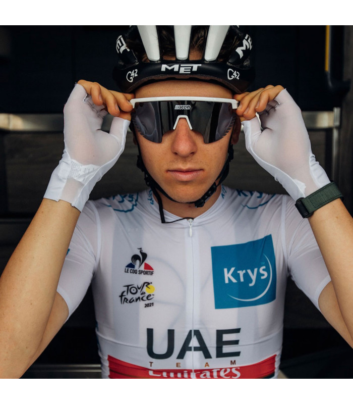 GAFAS SCICON AEROWING LAMON NEGRO/BLANCO (LENTE MULTIESPEJO PLATA)