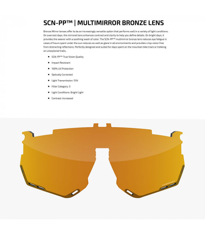 LENTE SCICON AEROSHADE XL MULTIESPEJO BRONCE