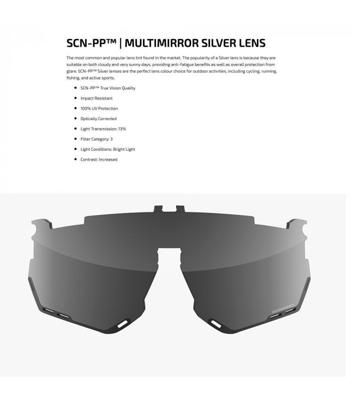 GAFAS SCICON AEROSHADE XL NEGRO/BLANCO (LENTE MULTIESPEJO PLATA)