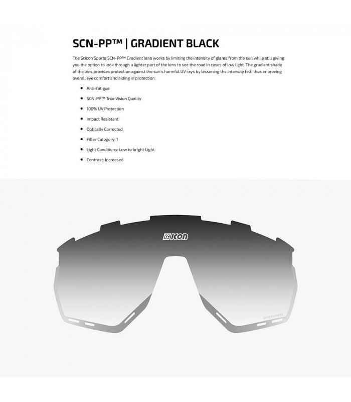 LENTE SCICON AEROWING LOW LIGHT GRADIENT BLACK