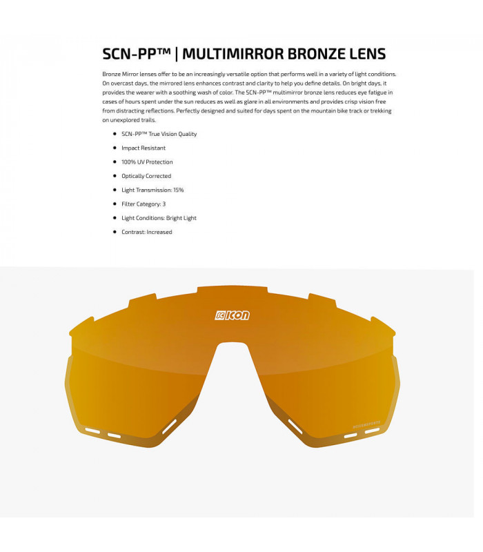 SCICON AEROWING CARBON MATT SUNGLASSES (MULTIMIRROR BRONZE LENS)