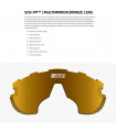 SCICON AEROWING LAMON CRYSTAL GLOSS SUNGLASSES (MULTIMIRROR BRONZE LENS)