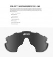 SCICON AEROWING LAMON CARBON MATT SUNGLASSES (MULTIMIRROR SILVER LENS)