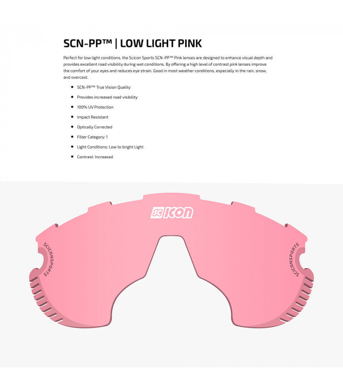 LENTE SCICON AEROWING LAMON LOW LIGHT PINK
