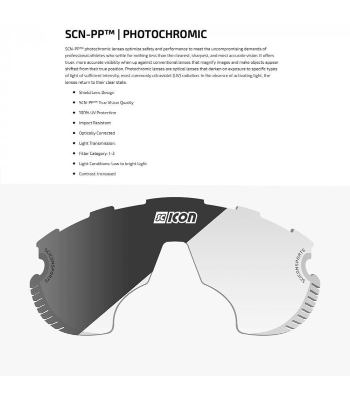 SCICON AEROWING LAMON BLACK GLOSS SUNGLASSES (PHOTOCHROMIC SILVER MIRROR LENS)